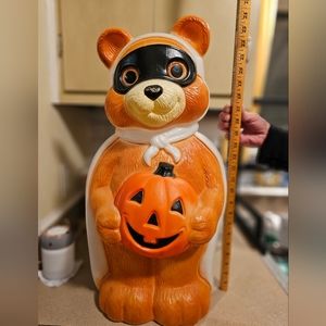 Vintage blow mold halloween bear.